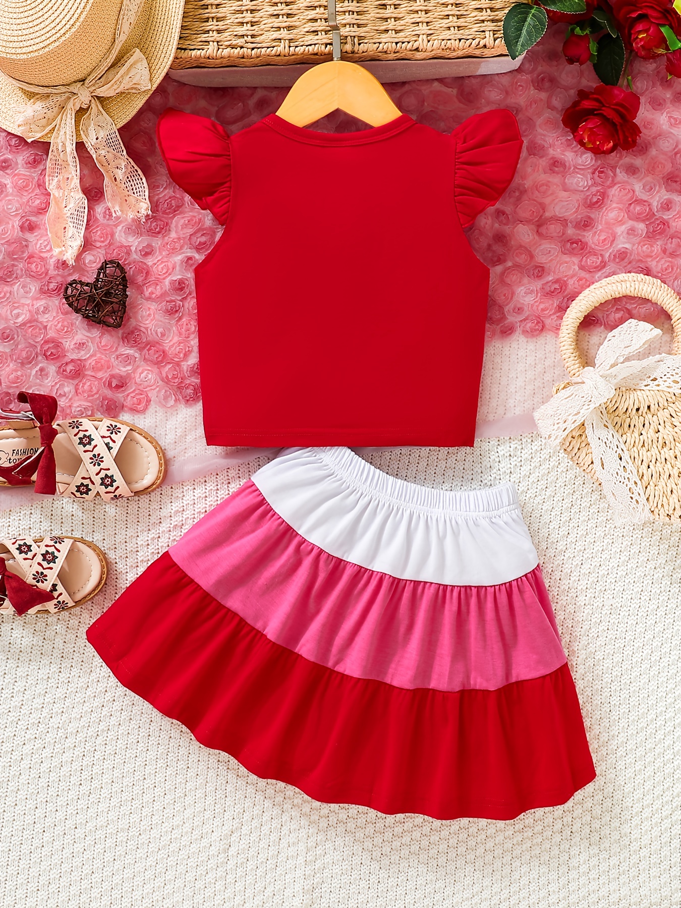 Trajes de top online y falda