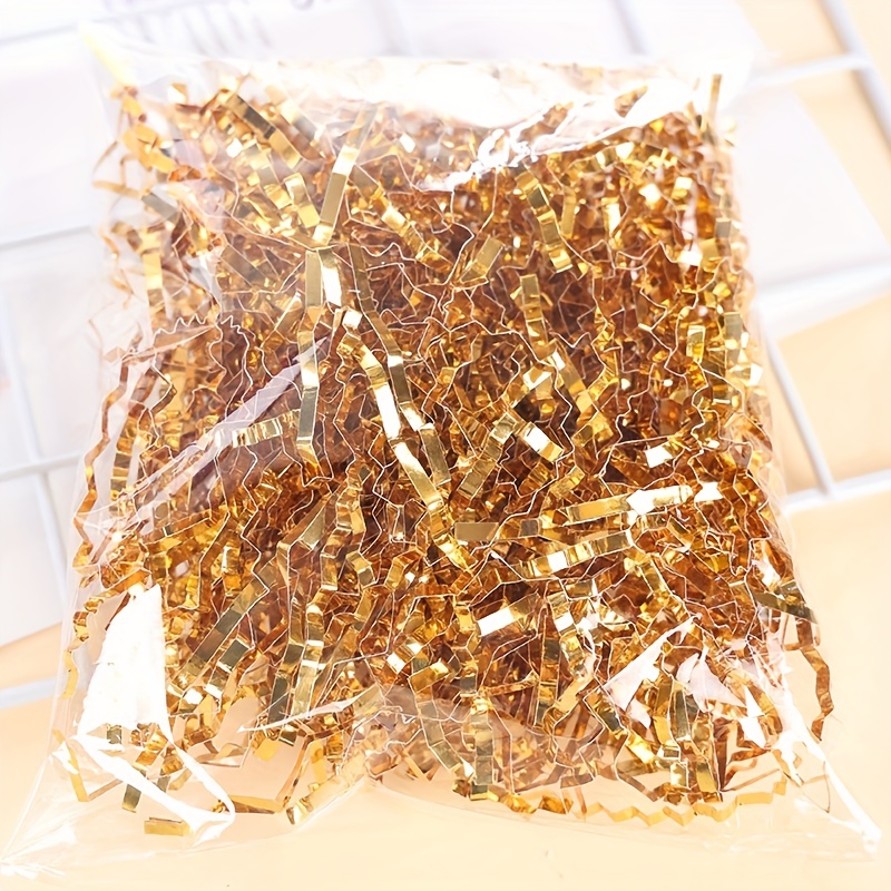 Mix Gold Thread Shredded Crinkle Paper Raffia Candy Boxes Stuffing