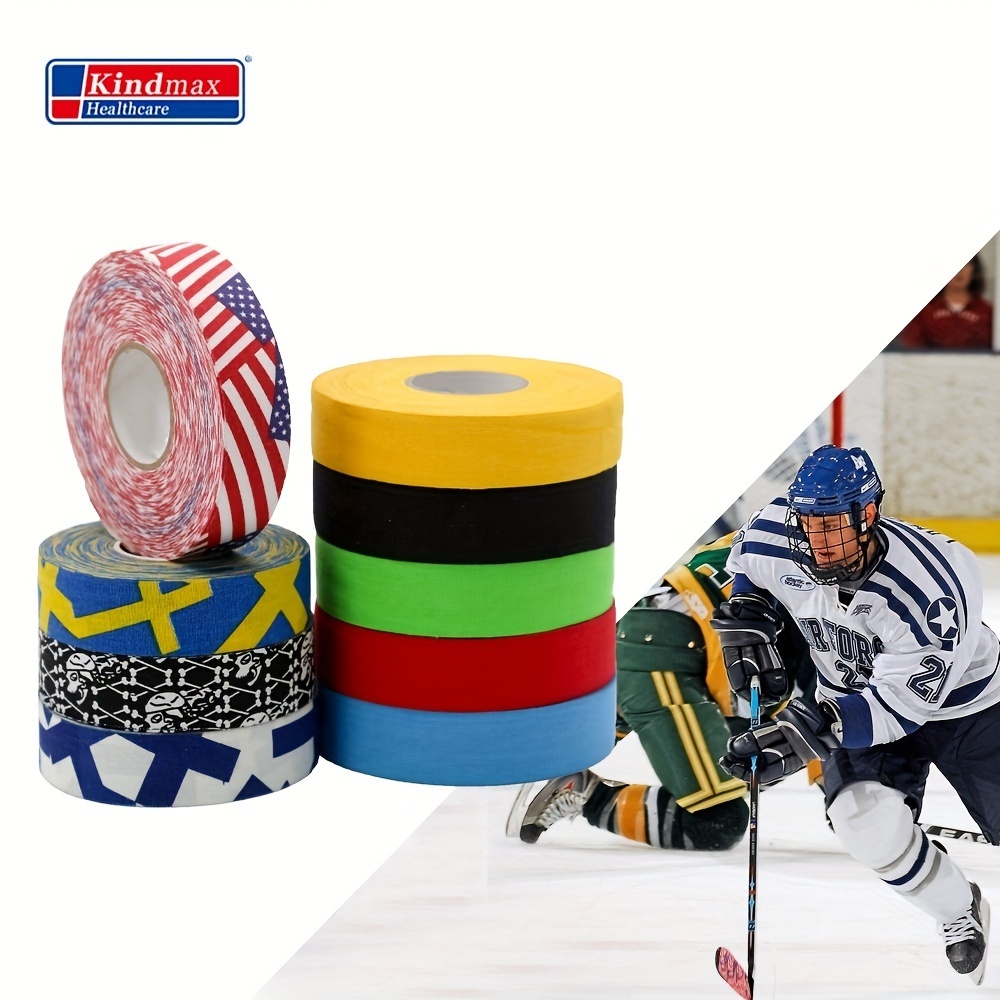 Bandes adhésives pour crosse de hockey - Résistantes à l'usure -  Imperméables - Antidérapantes - Pour bâton de hockey sur glace