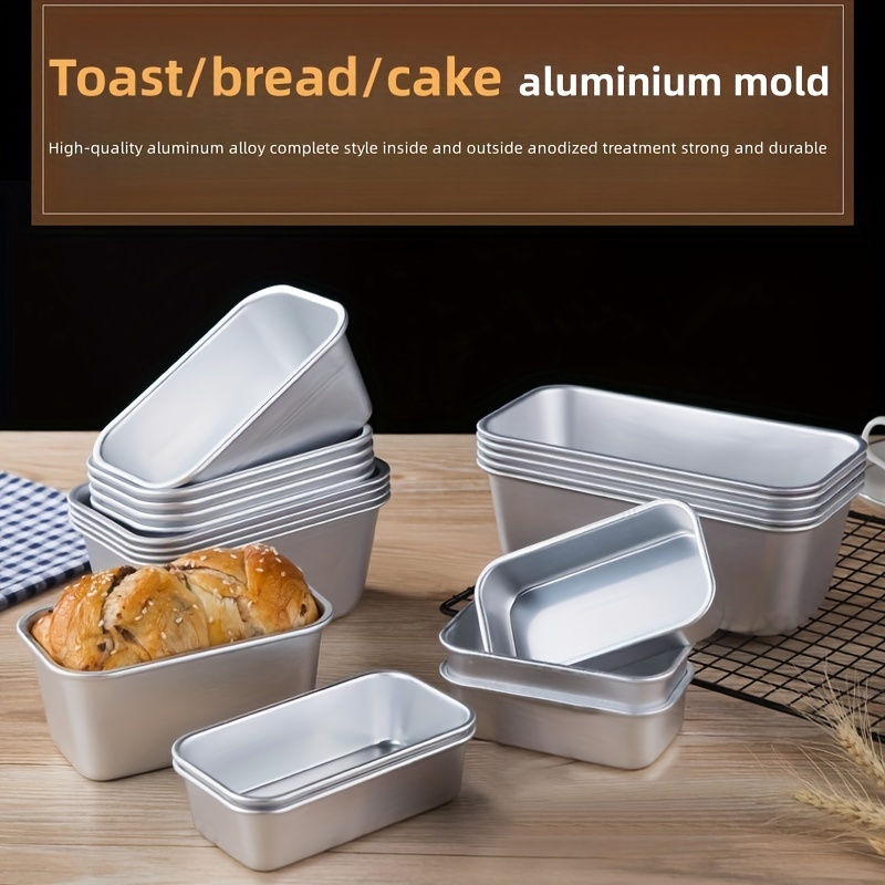 Aluminum Alloy Loaf Pan Rectangle Toast Bread Mold Non-Stick