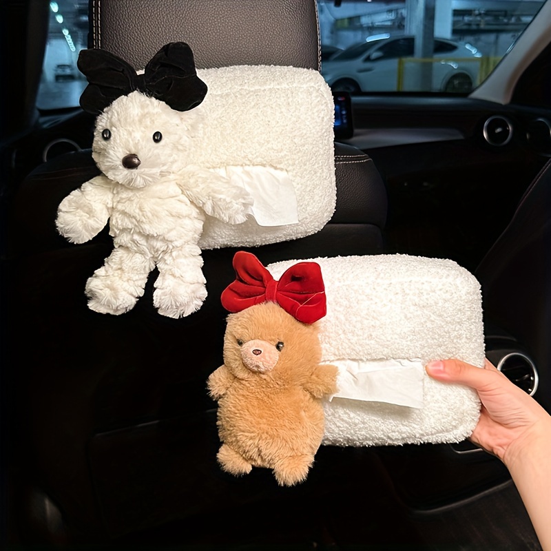 Car Tissue Box Cartoon Cute Car Armrest Tissue Holder - Temu