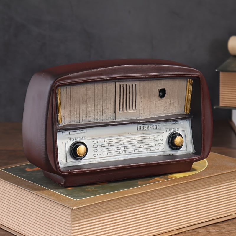 Decoraciones Creativas Retro Hechas Radios Antiguos Estilo - Temu