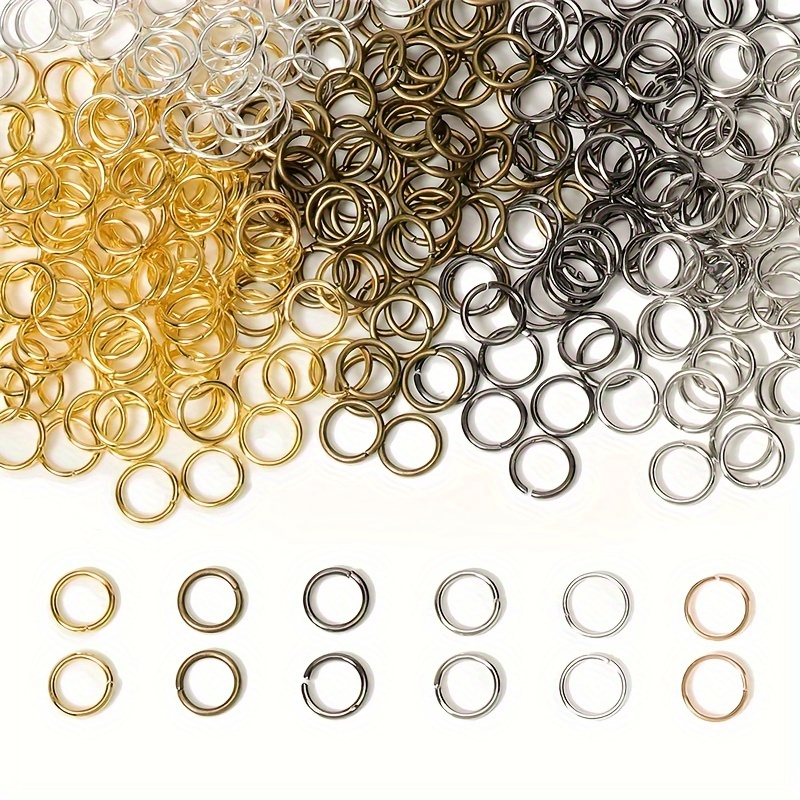 Metal Jump Ring Connector Rings Single Open Ring For - Temu