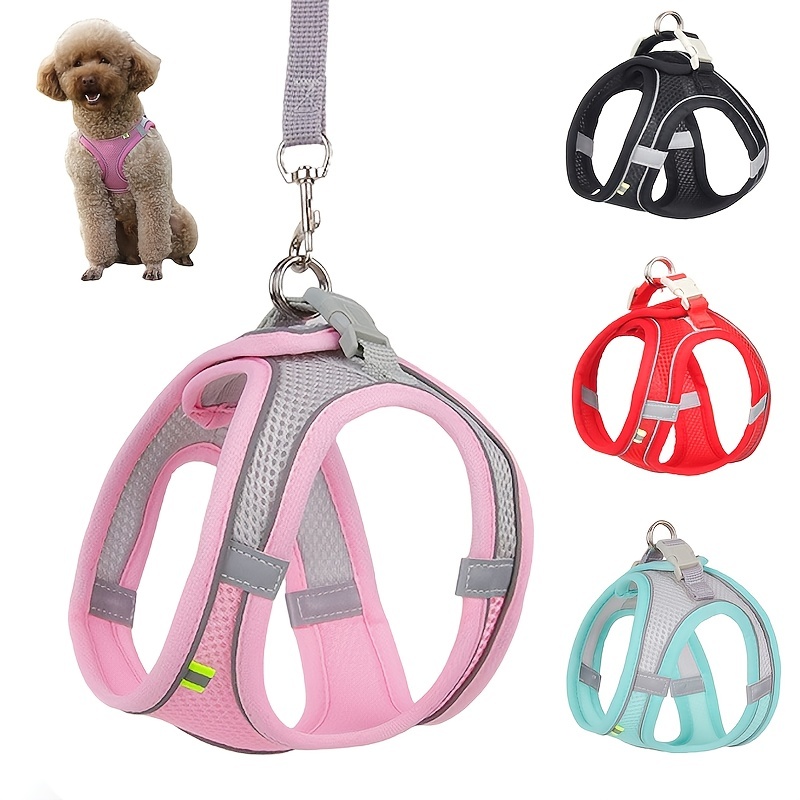 Harnais anti traction pour chien - Front Control - Rose