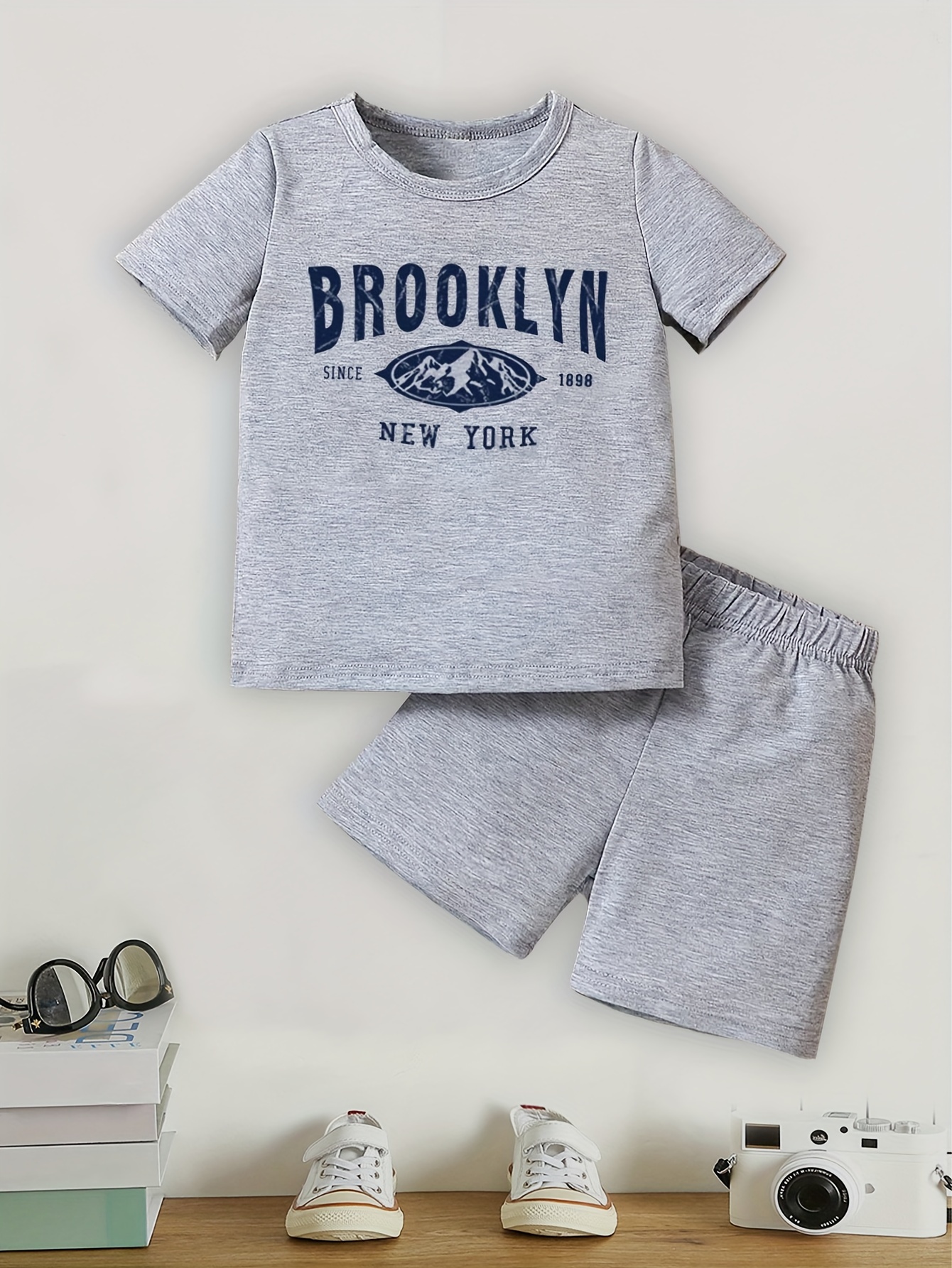 Camiseta Estampado Gráfico new York Brooklyn Niña - Temu