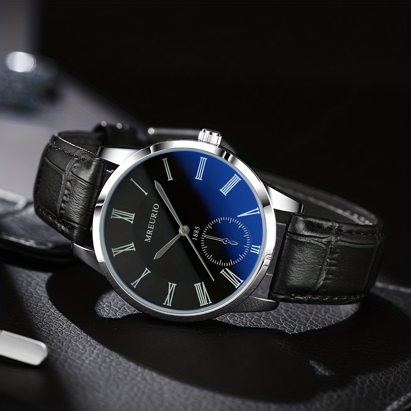 ファッションクォーツベルトメンズウォッチステンレススチールラウンド腕時計、ギフトに最適です。