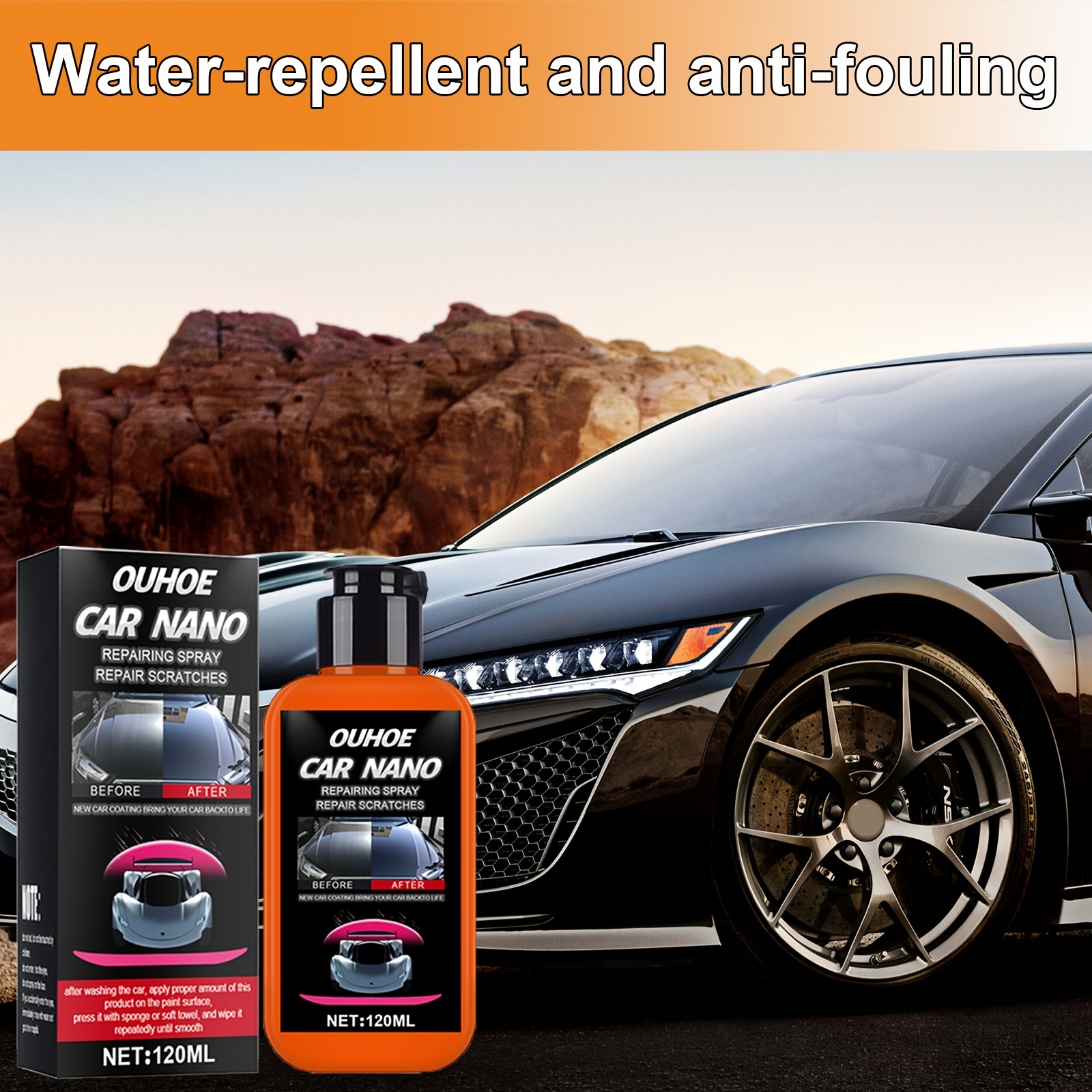 Universal Car Repellent Spray Wax Coating Quick Glass Plated