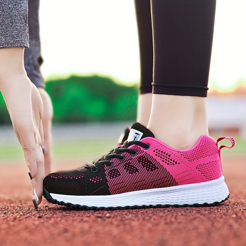 Zapatillas de deporte con suela de aire para mujer, Zapatillas deportivas  atletismo con cordones, transpirables, para correr, ocio, aire libre 