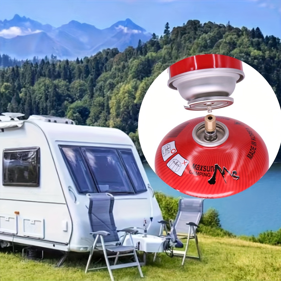 Adaptateur de recharge de propane GPL, couremplaçant à intervalles précieux  plats, réchaud à gaz de camping en plein air, accessoires de charge -  AliExpress