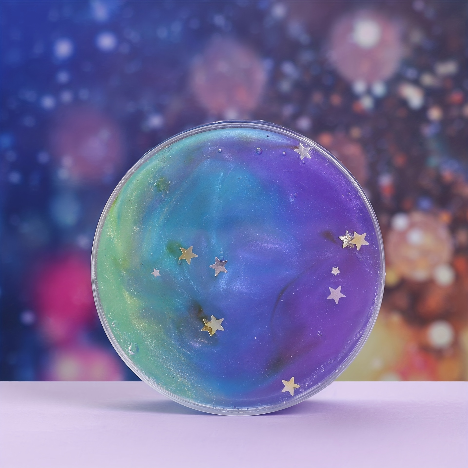 1Pc Random Color Ball Crystal Starry Slime Cloud Glue Soft Polymer