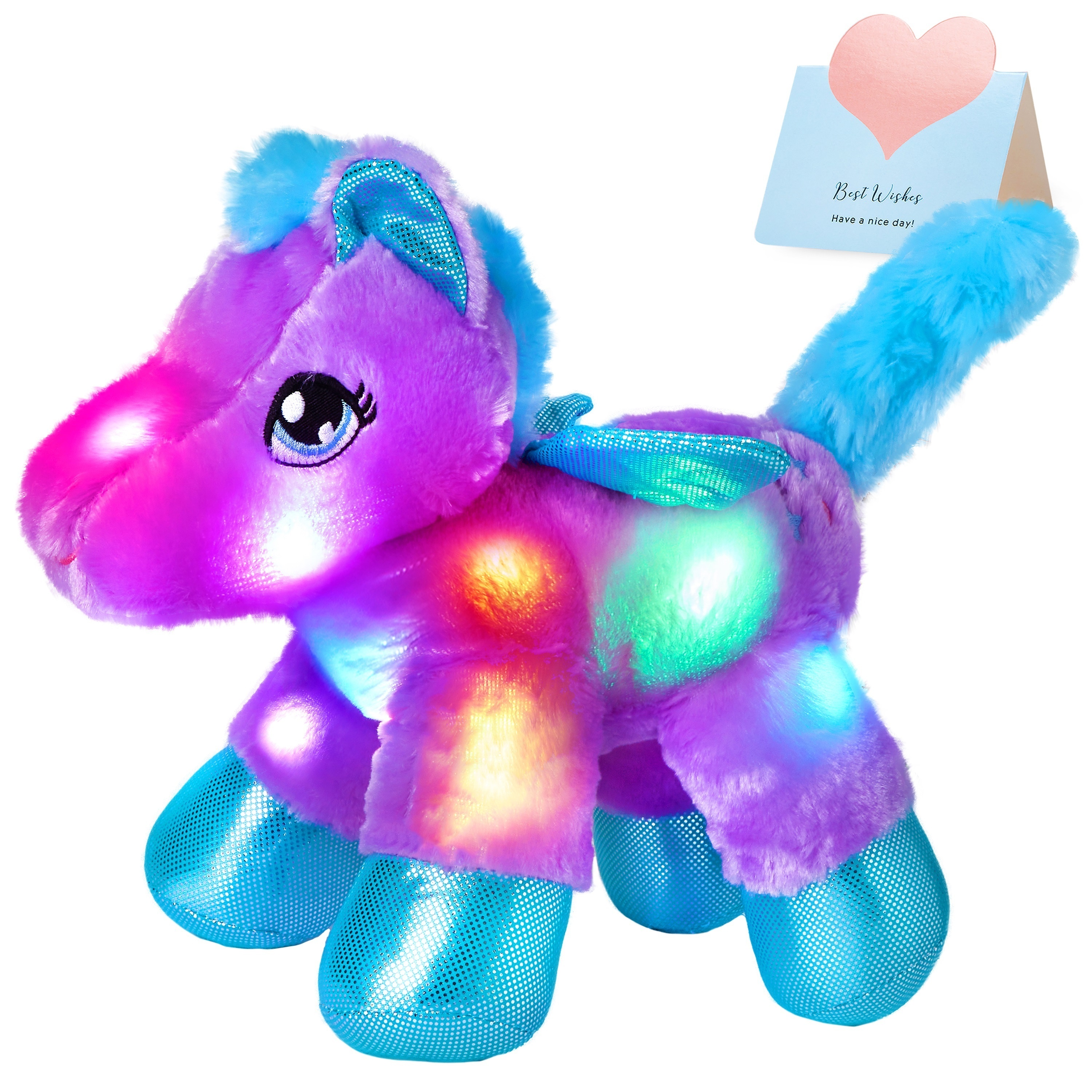 New 25cm Purple Rainbow Friends Plush Doors Toy Rainbow Friends