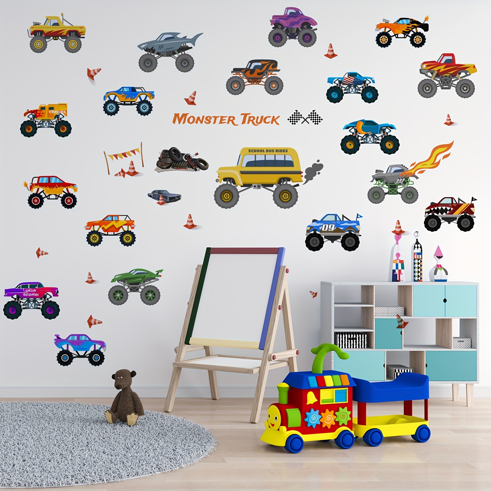 Monster Truck Stickers Truck Car Stickers Car Stickers - Temu