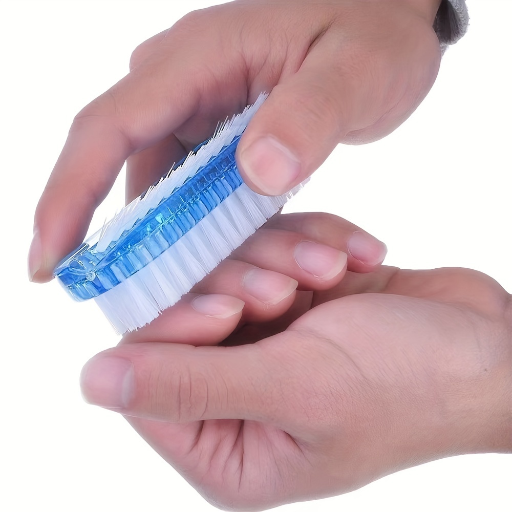 Handle Grip Nail Brush Cleaner Fingernail Scrub Brush Hand Cleaning Brushes  Soft Stiff Bristles Scrubber Manicure