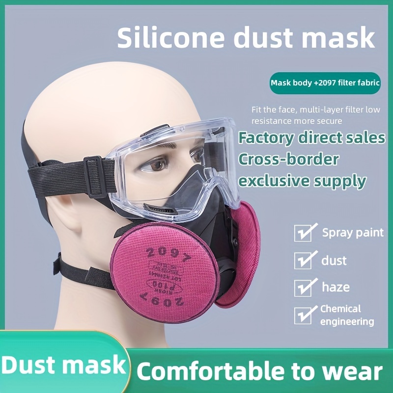sysy Masque respiratoire vapeur organique pour peinture, pulvérisation  chimique, masque à gaz avec d