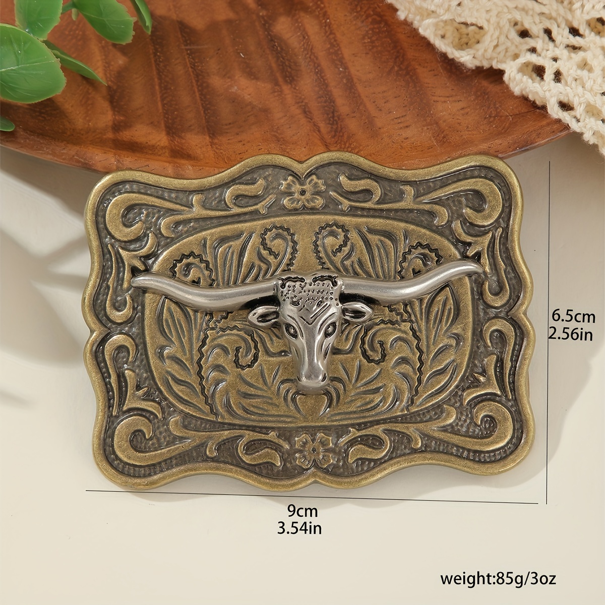 Cow belt buckle sale