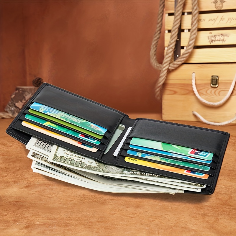 Men's Long Zipper Wallet High Quality Pu Leather Wallet For Men Rfid  Blocking Business Clutch Bag Credit Card Holder Purse Man - Temu