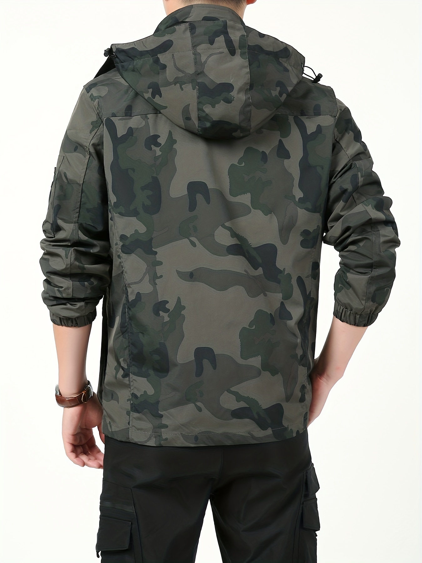 Chaqueta militar para hombres Chaqueta impermeable táctica al aire libre Chaquetas  militares para hombres con 9 abrigos de ropa exterior de bolsillos  múltiples