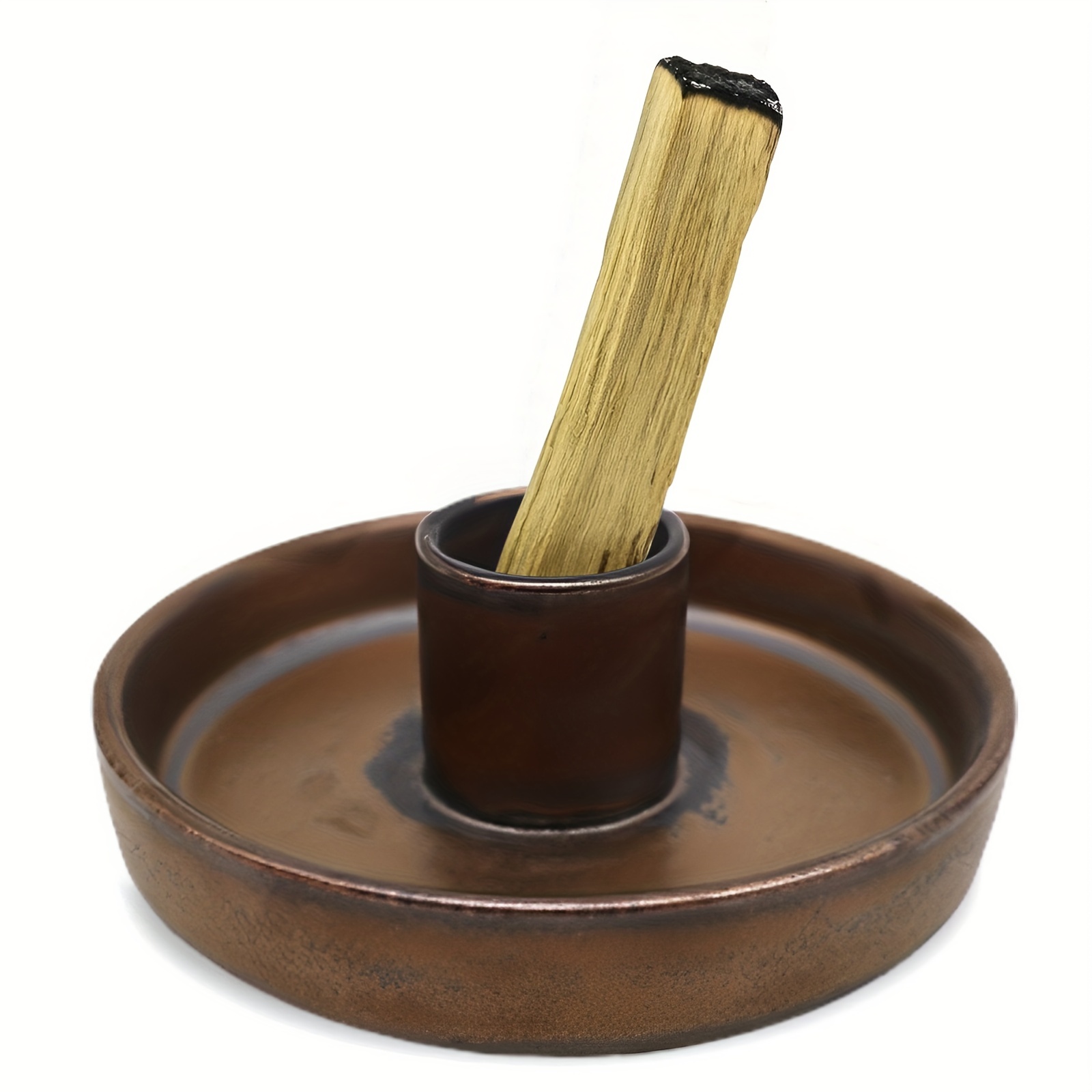  Soporte de Palo Santo, soporte para palitos de palo, quemador  de palo, soporte de cerámica para Palo Santo (blanco perla) : Hogar y Cocina