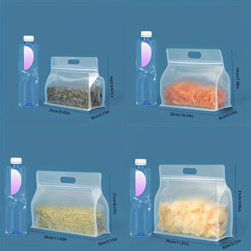 Leakproof Reusable Sealed Bags For Food Storage And Travel - Temu