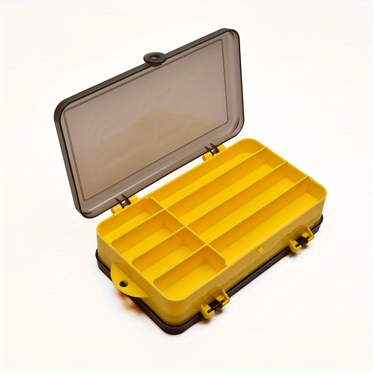 Muloo Mini Fishing Lure Box Outdoor Fishing Tool Box Portable Tackle Cases  Mini Toolboxs Double-Sided Lure Hook Fishing Tackle Box White