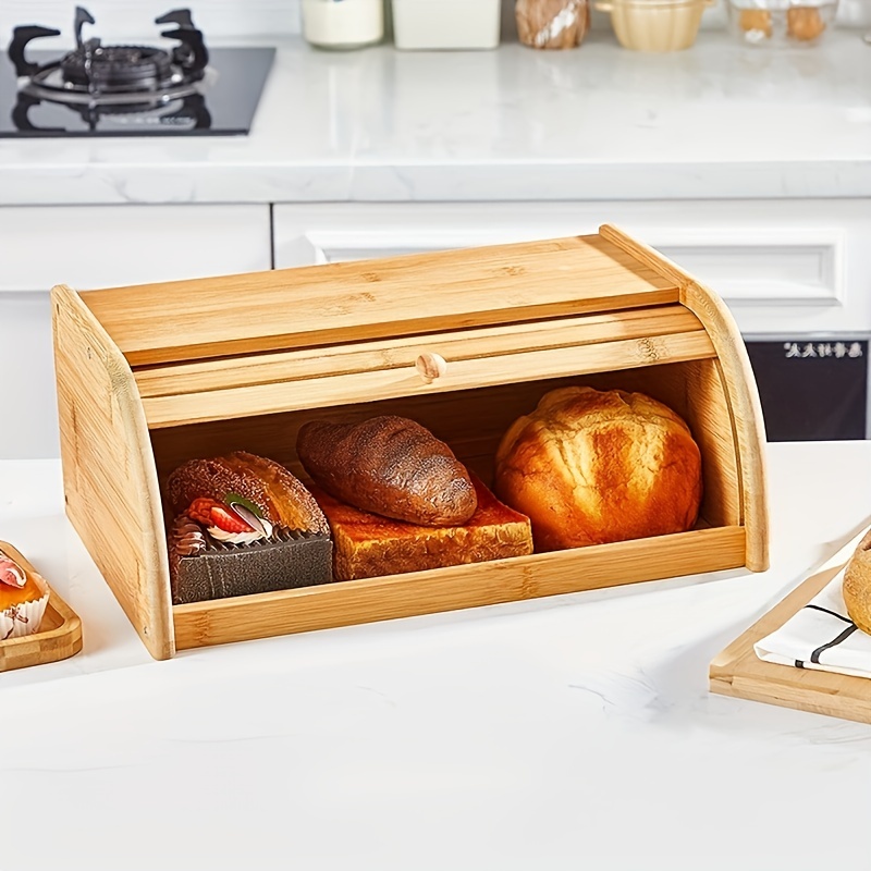 Bread Container Storage Box Kitchen Dispenser Bread Boxes Baking