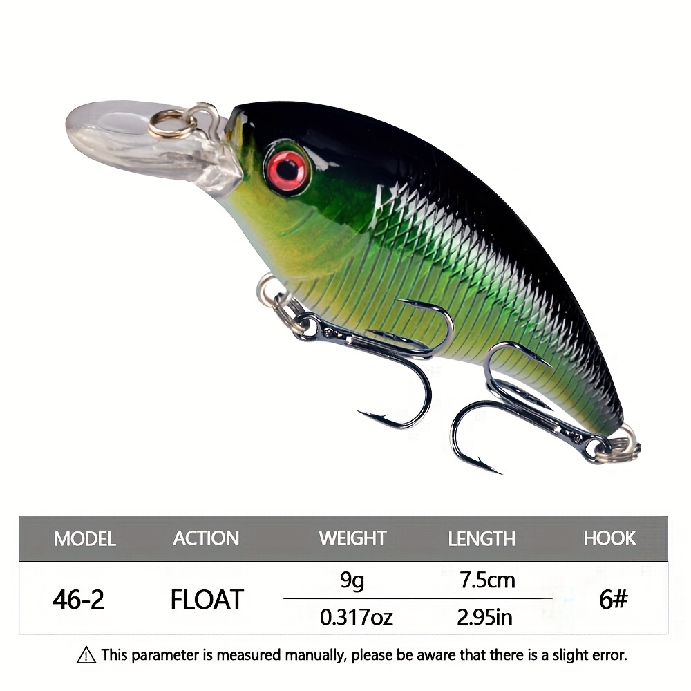 Floating Crank Bait Bionic Beetle Treble Hook Plastic - Temu