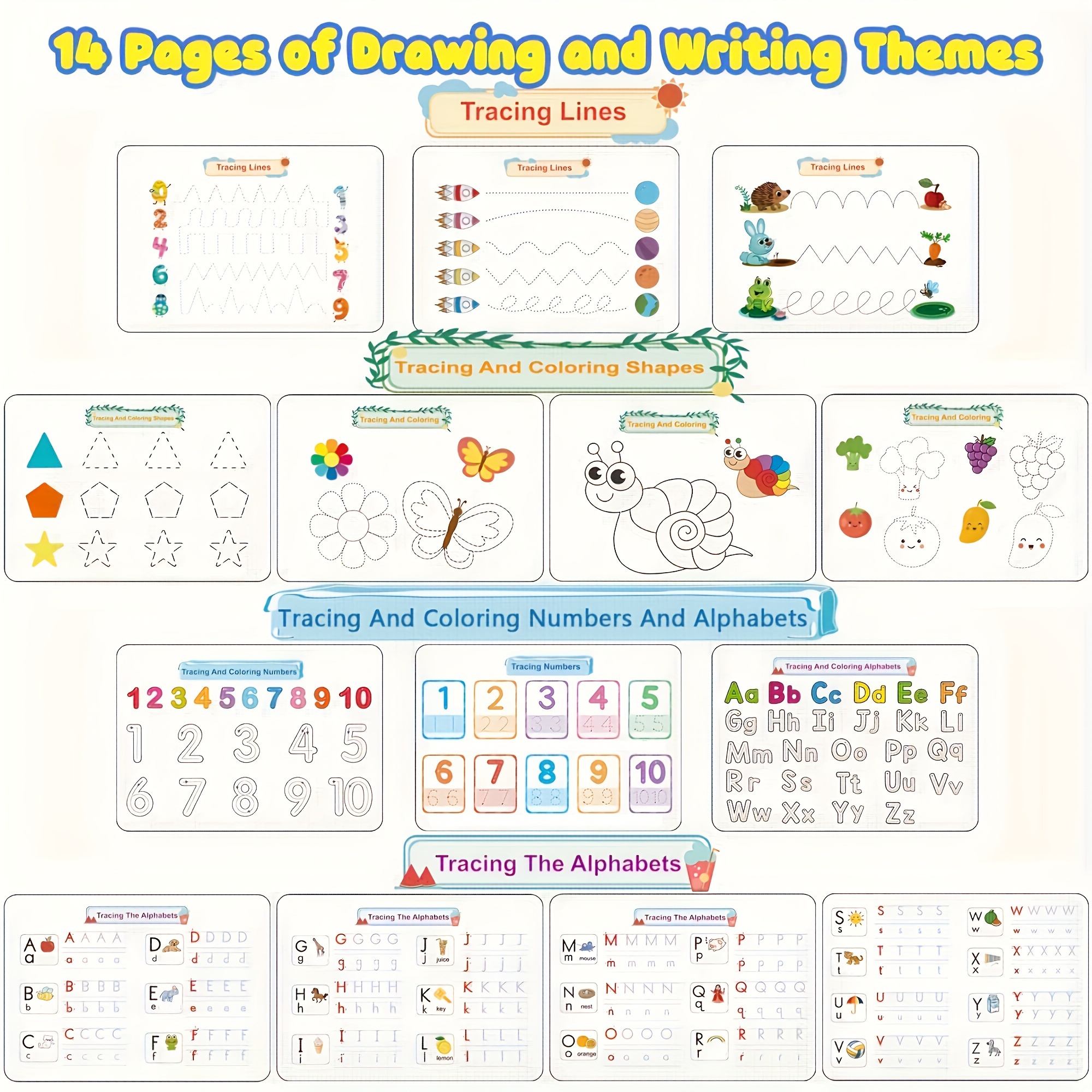 Montessori Busy Book Libro Actividades Niños 1 3 Años Abc - Temu