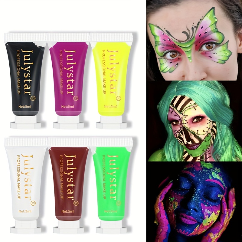 Halloween 8 color Body Paint Cream For Facial Stage Makeup - Temu