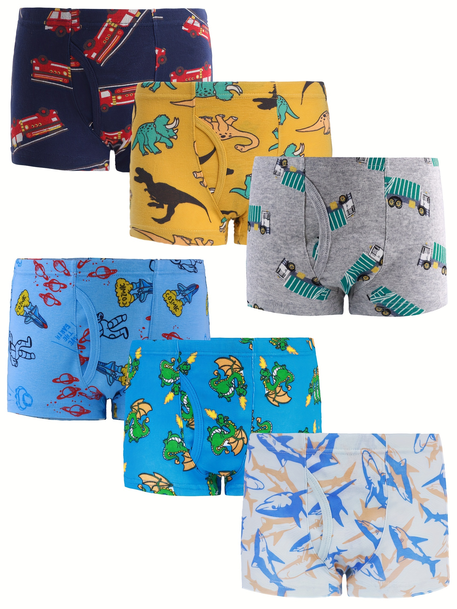 Toddlers Boys Briefs Awesome Cartoon Pattern 100% Cotton - Temu