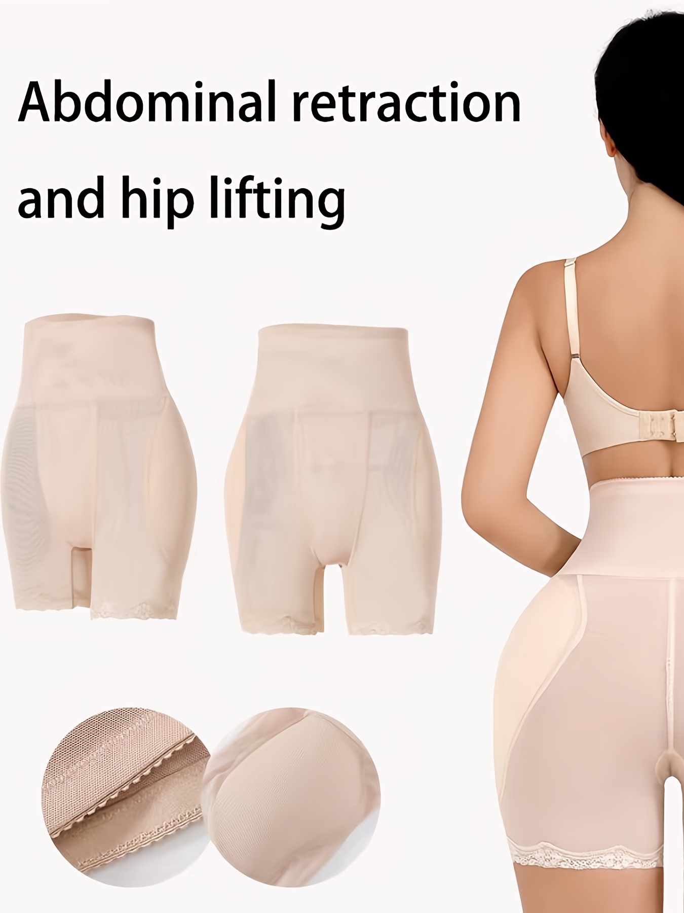 Women Butt Lifter Shapewear - Sexy Butt Lifter Slim Shapewear Control Panties  Body Shaper Padded Panty Fake Buttock Hip Enhancer Thigh Slimmer,Apricot,M  : : Clothing, Shoes & Accessories
