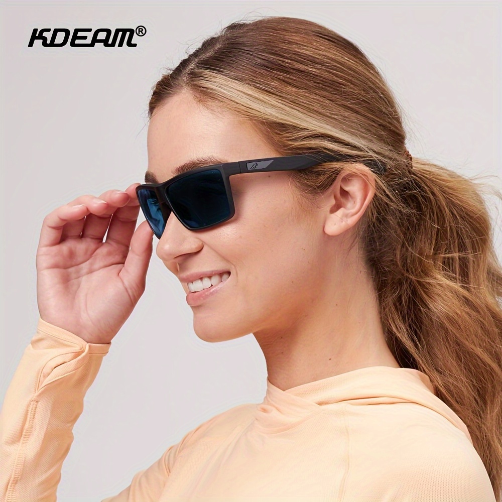 Polarized Sports Sunglasses Narrow Rectangular Wrap Around - Temu Canada