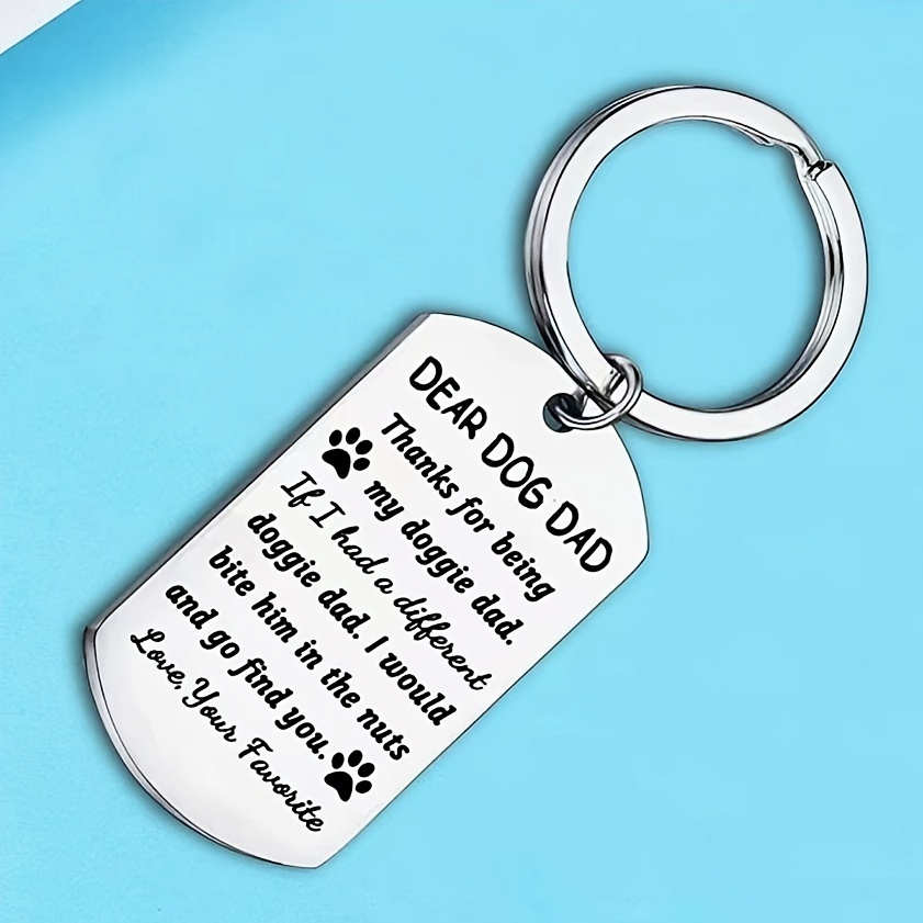 Dog hot sale dad keychain