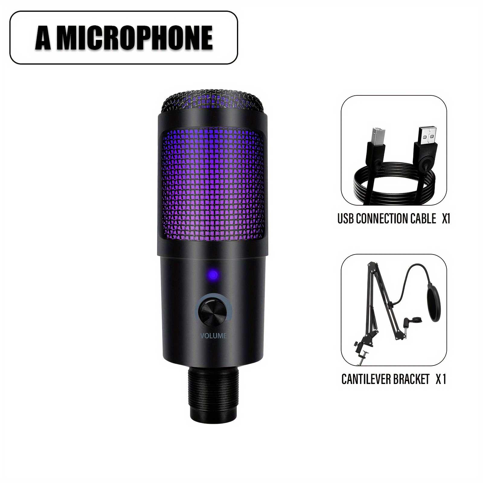 Upgrade Your Audio Quality: Professional Usb Microphone Kit - Temu