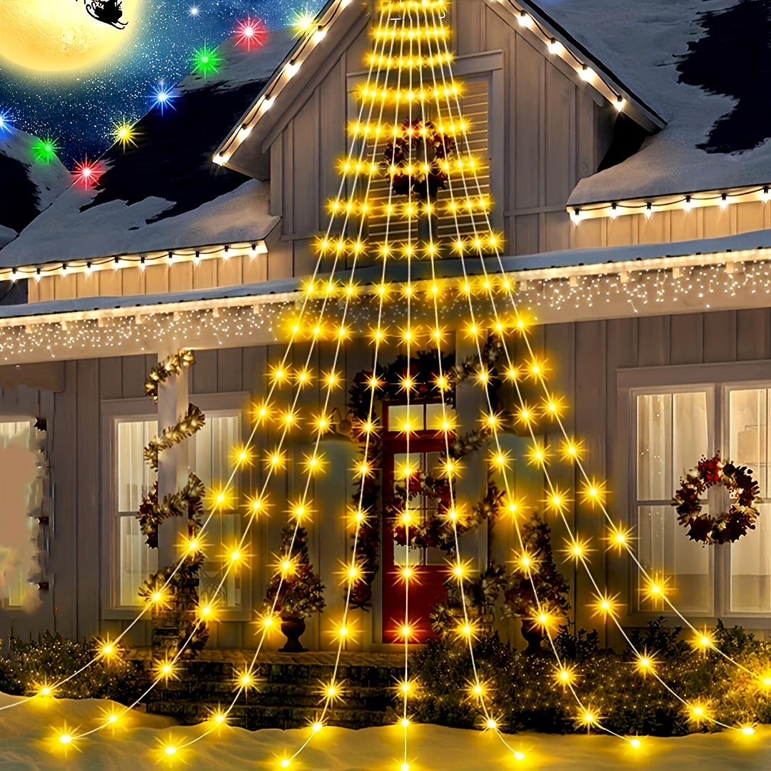 Arbre de Noël Fenêtre Suspendue Fée Ficelle Lumière Lampe Décoration de  Noël
