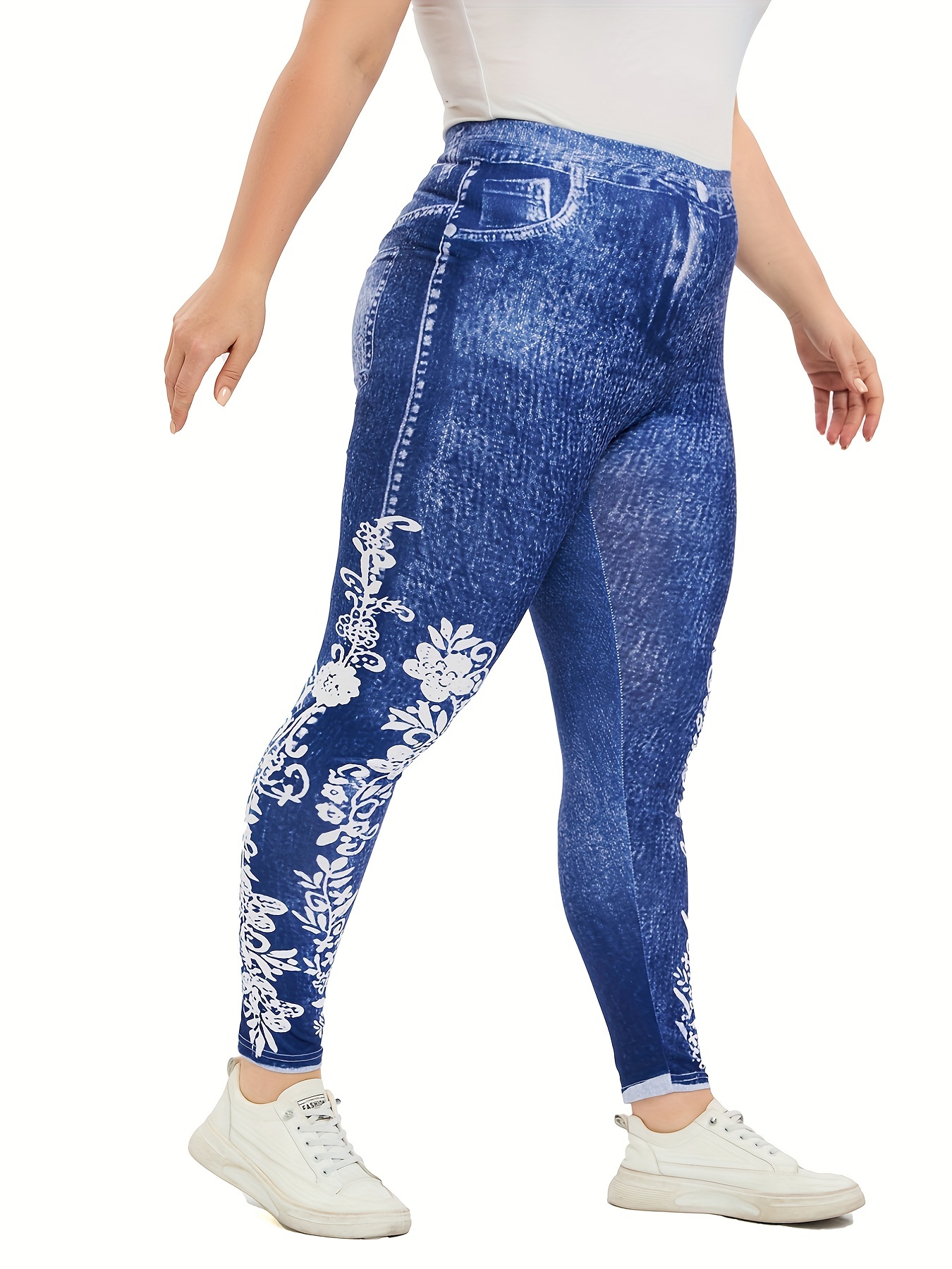 Women Ladies Full Length Printed Legging Jeggings Stretchy Pants Skinny  Leggings