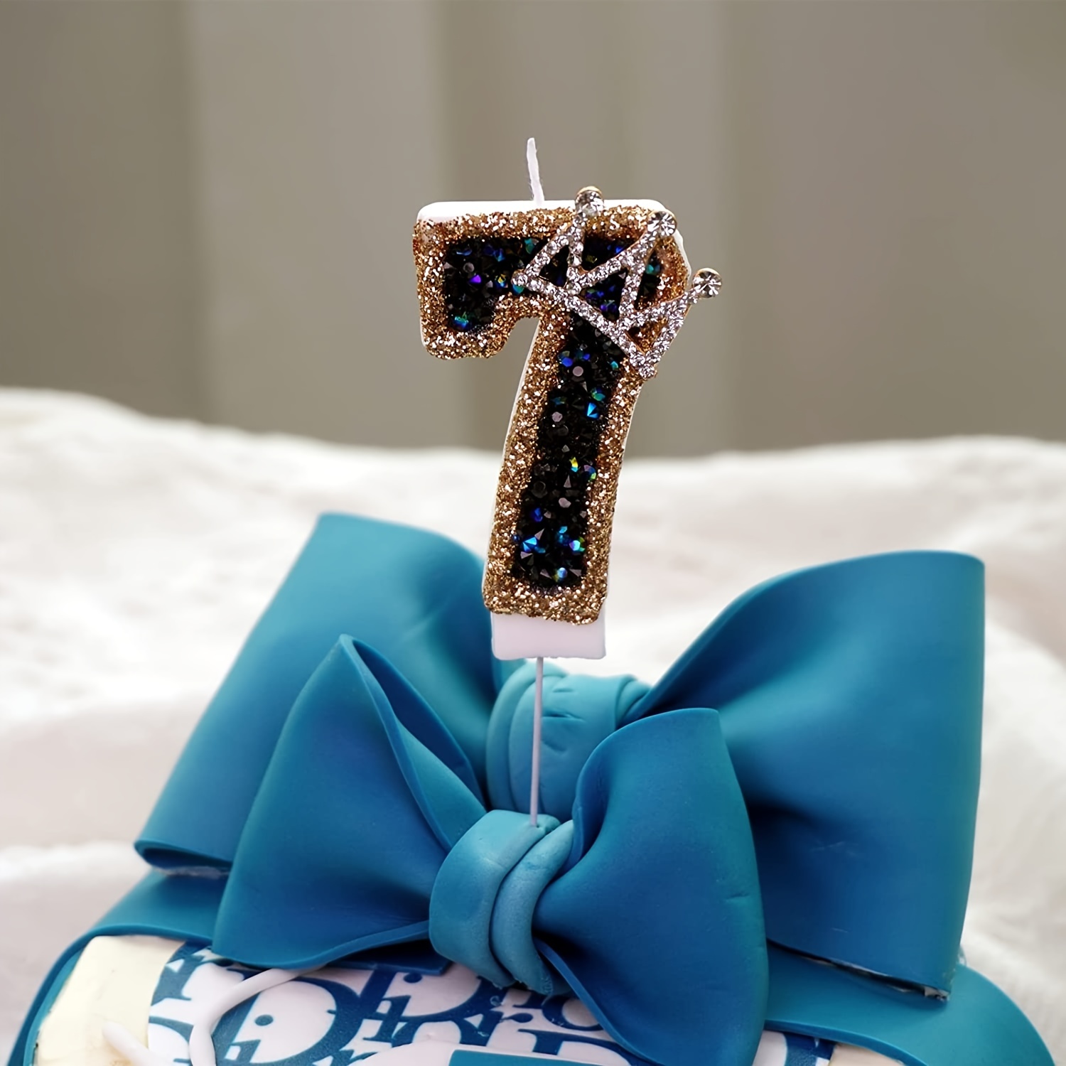 Velas de cumpleaños número 50 de 4 pulgadas, con forma de diamante 3D  número 50 velas para decoración de pastel para decoración de fiesta de