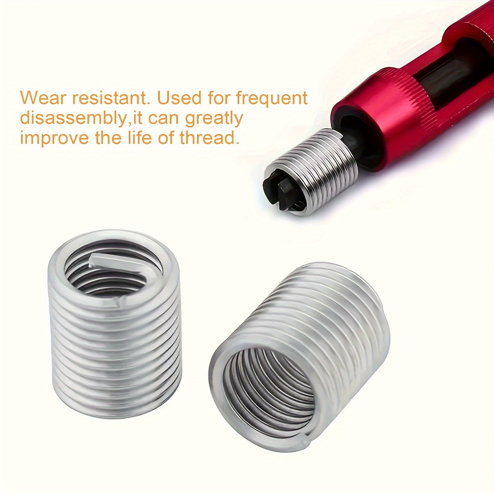 15pcs Professional Thread Repair Kit M10 X 1.5mm High Speed Steel Helicoil  Thread Repair Kit Portable Drill Thread Restorer For Metal Composites