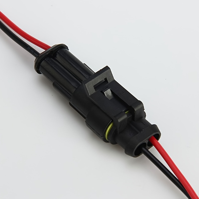 Satinior 10 Kit 2 Pin Connettore Elettrico Impermeabile Auto