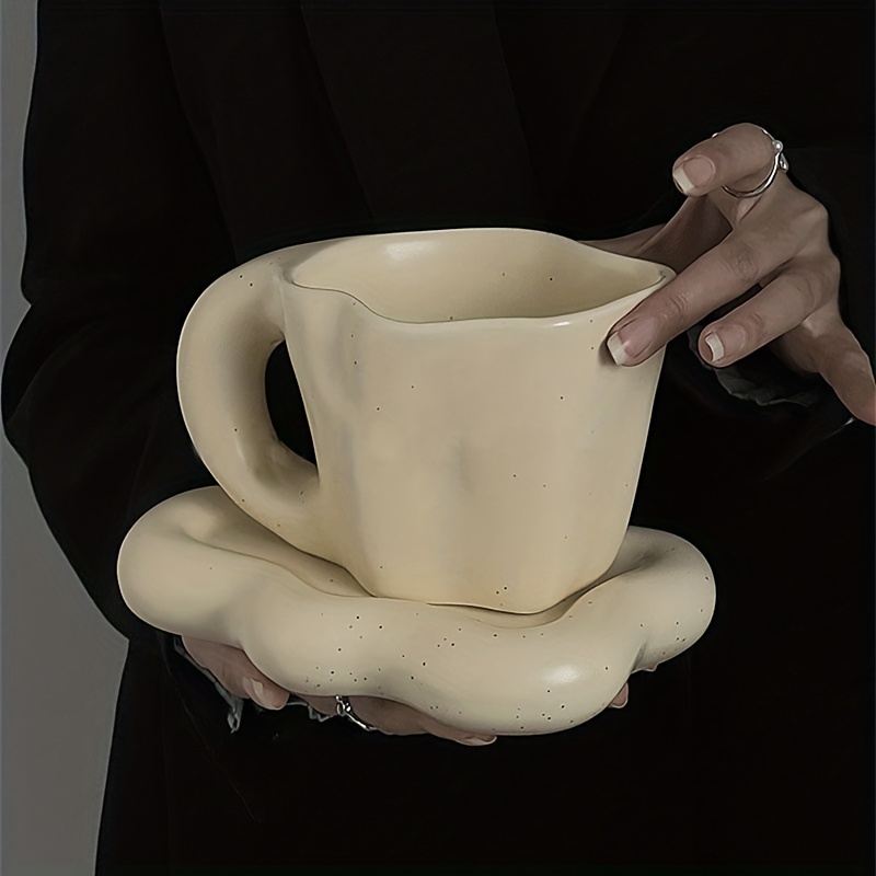 Milk Mocha Bear Big Mug Aesthetic Porcelain Coffee Cute Aesthetic Porcelain  Cup Tea Funny Taza De Ceramica Kitchen Accessories