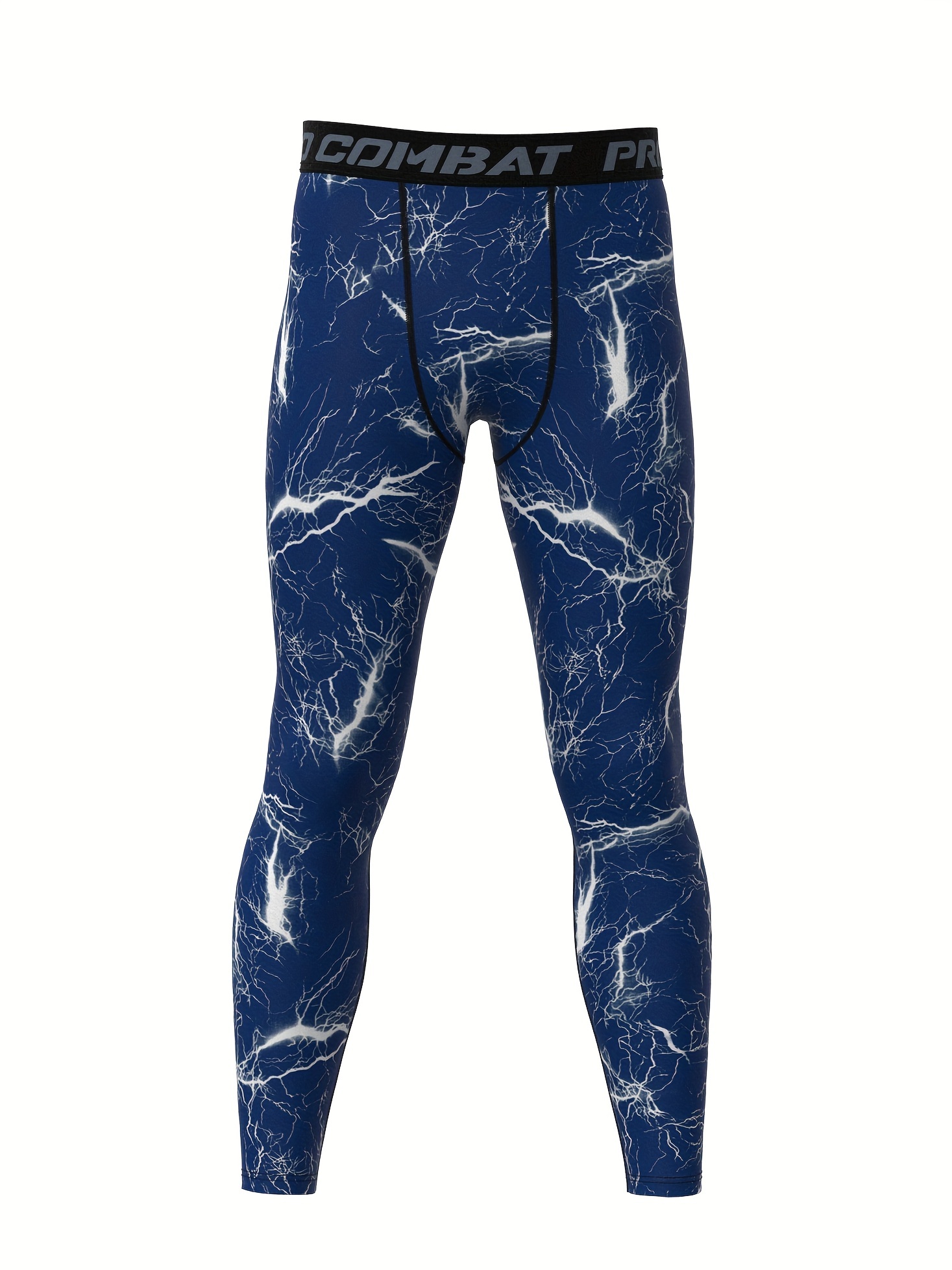 Nike Pro Combat Hyperwarm Max Compression Pant Legging Blue Size L 