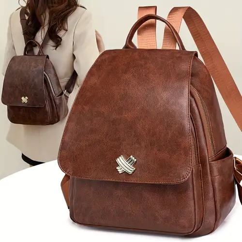 Classic Flap Backpack in Pebbled Green – Sseko Designs