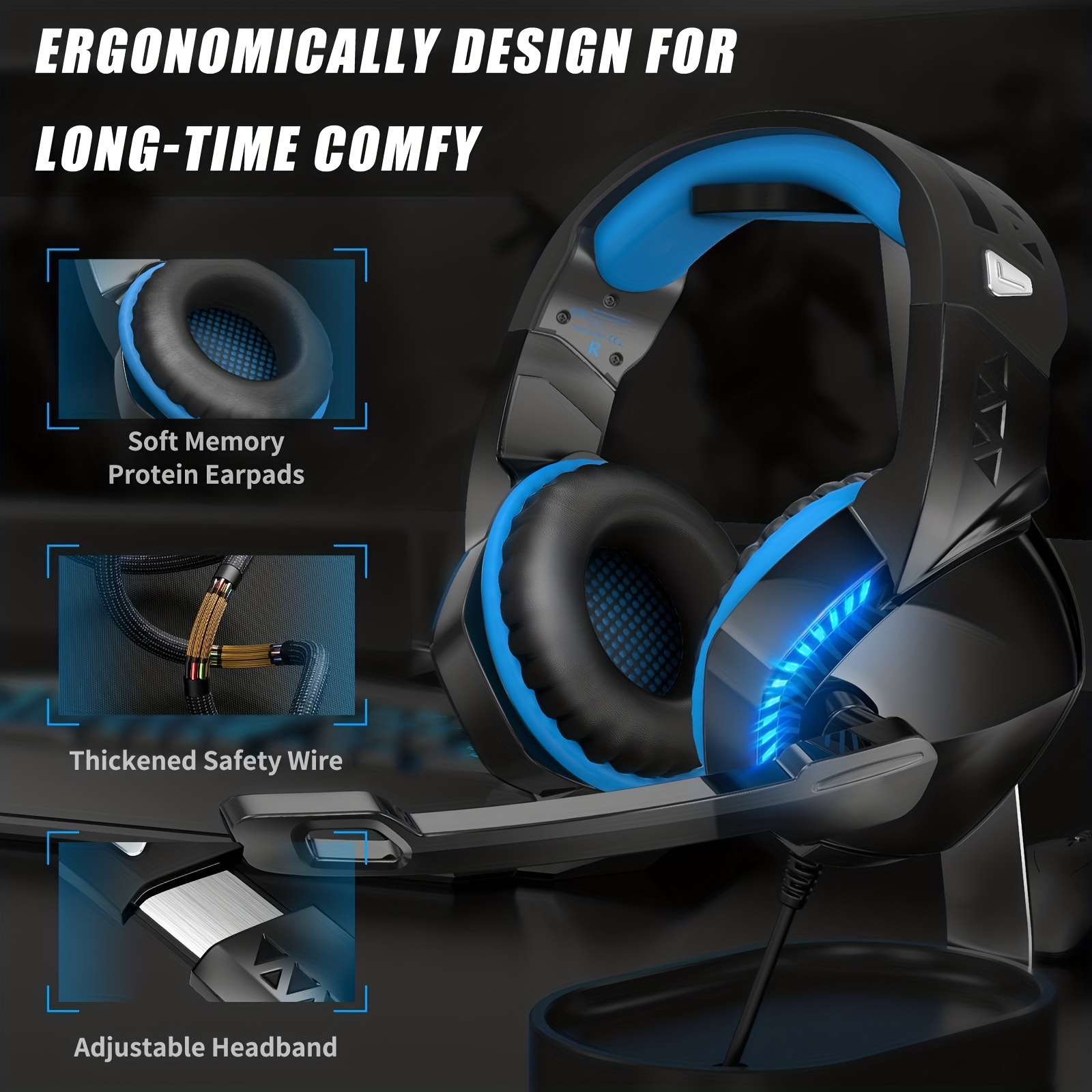 Comfy headset with discount mic