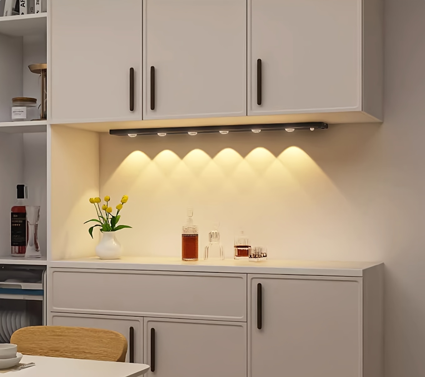 Luz LED Para Armario Con Sensor De Movimiento Lámpara De Noche Cocina  Dormitorio