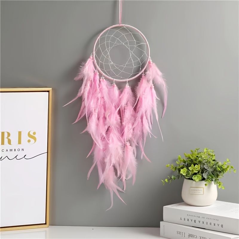 1pc Dream Catcher With Feather, Decorative Dreamcatcher, Home Decor For  Teen Girls Or Boys Home Hanging Ornament Wall Pediments For Bedroom | Save  Money On Temu | Temu