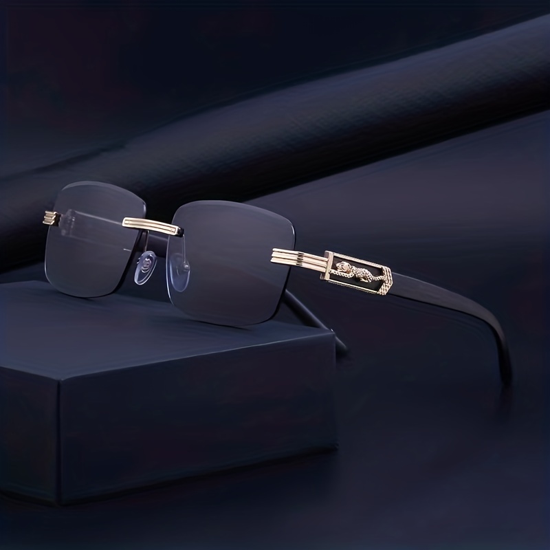 Vintage Sunglasses Edgeless Cut Edge Sunglasses