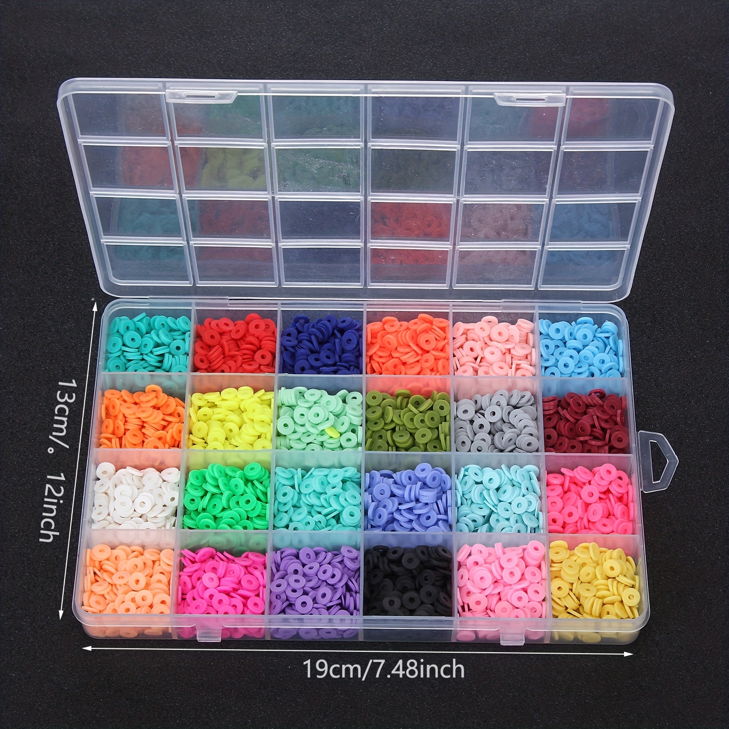 Soft Polymer Clay Beads Set Diy Bracelet Making Colorful - Temu