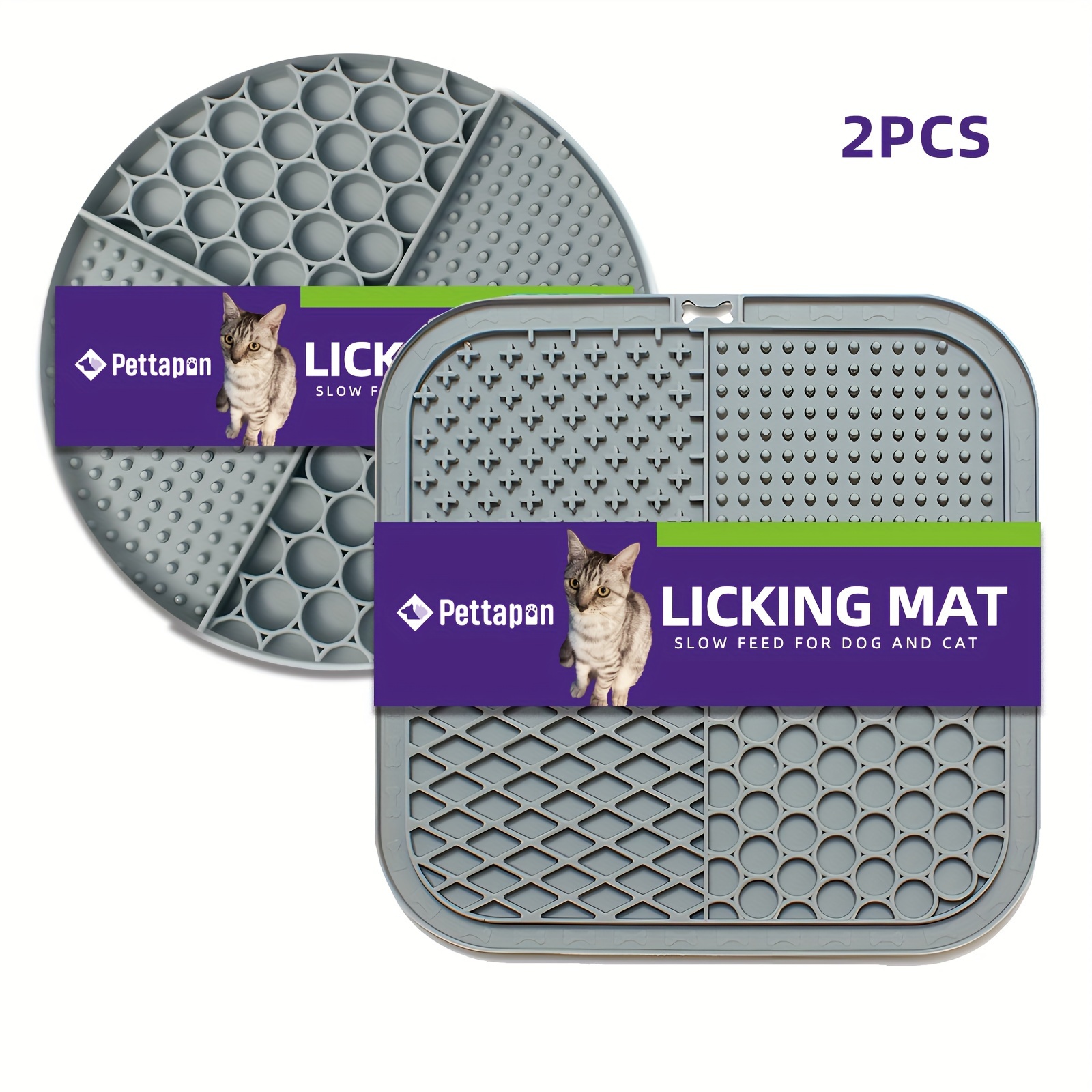 Silicone Dog Slow Feeding Mat Round Dog Peanut Butter Licking Pad