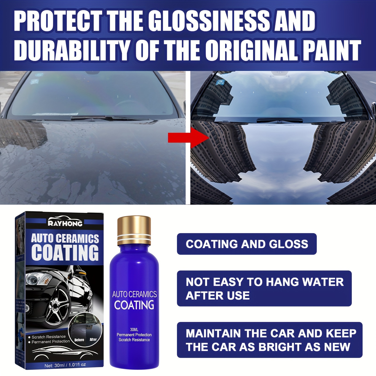 Car Ceramic Coating 500ml Automotive Nano Coating Liquid Manual