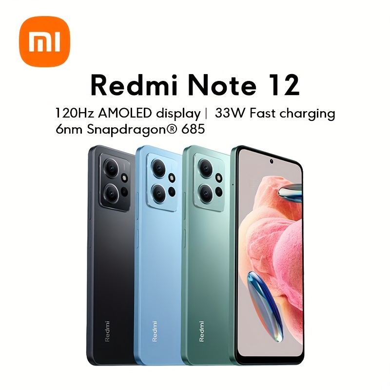 Redmi Note 12 Global Version 120Hz AMOLED Display | 33W Fast Charging 6nm  Snapdragon® 685 50MP Triple Camera Set Up Share Family Design With Pro  Siblings 5000Ah(typ) Battery