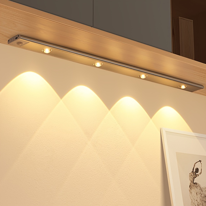 VYANLIGHT Luces para debajo del gabinete, tiras de luz LED inalámbricas con  sensor de movimiento para despensa, armario, cocina, baño, iluminación
